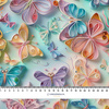 PAPER BUTTERFLIES - Muślin bawełniany