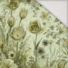 PASTEL FLOWERS WZ. 30 / lime cream - Jersey wiskozowy