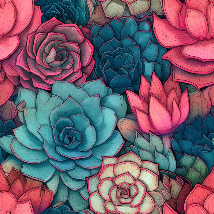 SUCCULENT PLANTS MS. 6 / pink lemonade
