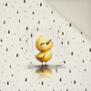 DUCKIE RAIN WZ. 4 - Panel (60cm x 50cm) Polster- Velours