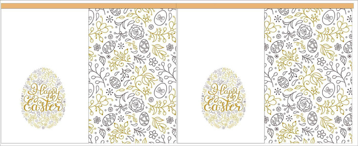 Woreczki prezentowe - HAPPY EASTER - zestaw do uszycia - MAŁY