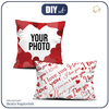 DECORATIVE PILOWS - I LOVE YOU - WITH OWN PRINT - sewing set