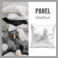 PANEL PODUSZKOWY - GEOMETRYCZNY ORZEŁ (ADVENTURE) / biały lód