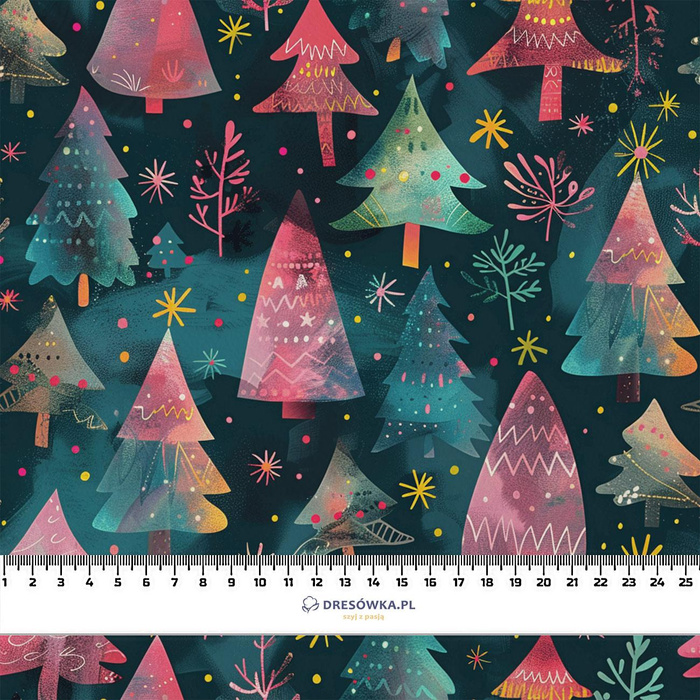 Pink Vintage Christmas wz. 5 - softshell