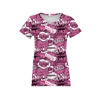 DAMEN T-SHIRT - COMICS (rosa) - Single Jersey XXXL