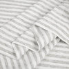  Viskose Jersey - STREIFEN MELANGE / WEIß 0,5cm x 0,5cm