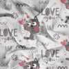 KATZEN / love you (KATZENWELT) / weiß - Baumwoll Musselin