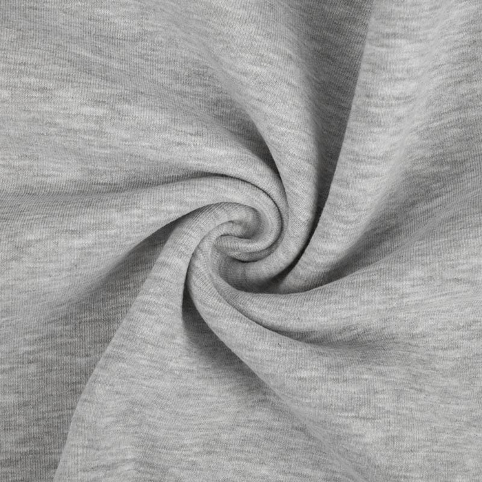 D-20 MELANGE LIGHT GRAY - thick brushed sweatshirt D300