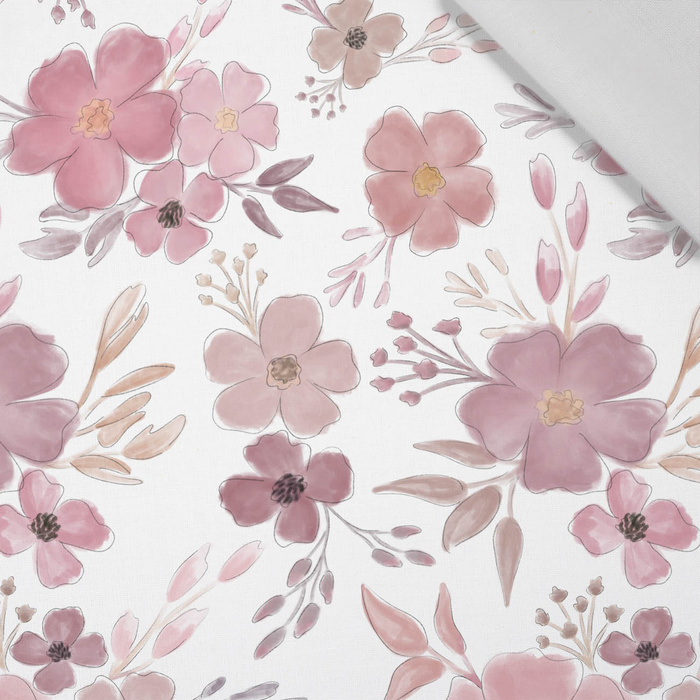 GEMALTE BLUMEN ms. 1 - Baumwoll Webware