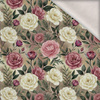 Flowers wz. 69 - brushed knitwear with elastane ITY