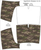 Boy's swim trunks - CAMOUFLAGE - scribble / brown 134-140