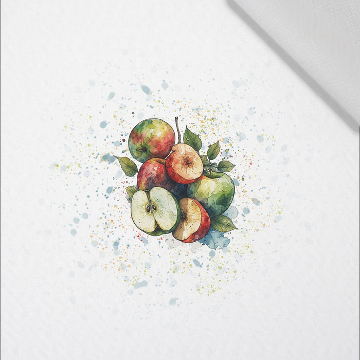 TUTTI FRUTTI APPLES - panel (60cm x 50cm)   Baumwoll Webware