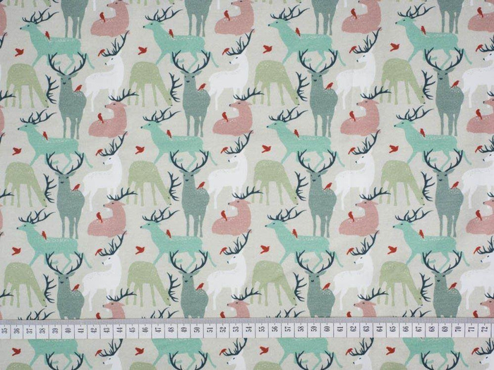 PASTEL DEERS - Viscose jersey WE210