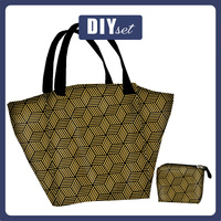 Taška XL s sáčkem 2 v 1 - GEOMETRIC MINIMAL WZ. 14 - sada siti