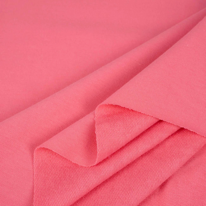Looped knitwear with elastan - PINK LEMONADE (D-107) 