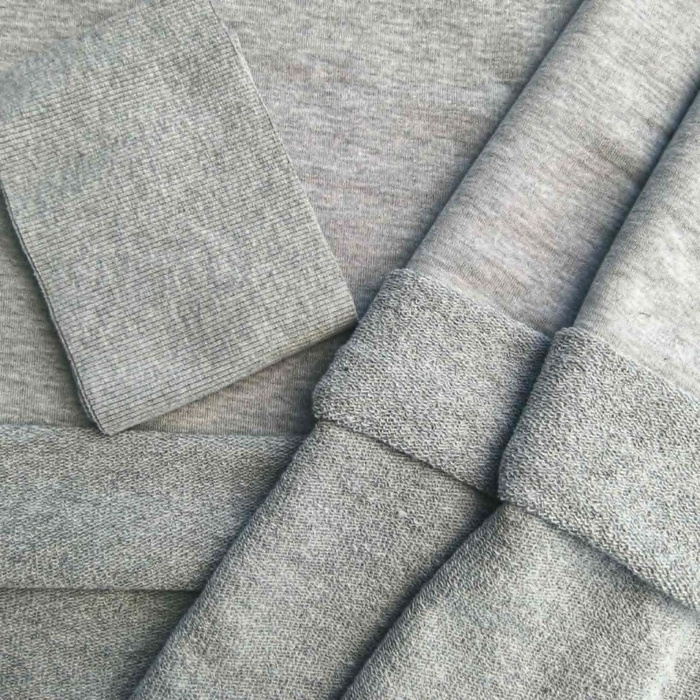 HEAVY Elastisches Rippbündchen 500g - GRAUER MELANGE