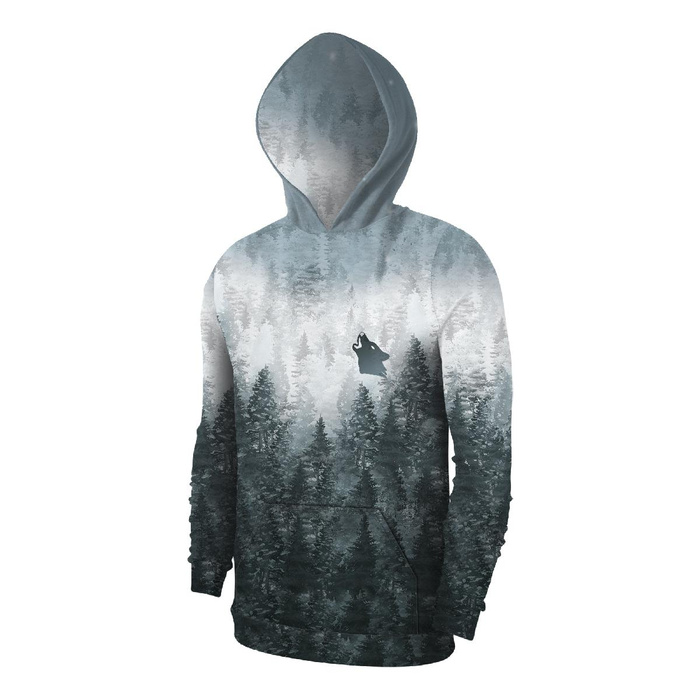 HERREN HOODIE (COLORADO) - WALD OMBRE (WINTER IM GEBIRGE) - Nähset XXXL