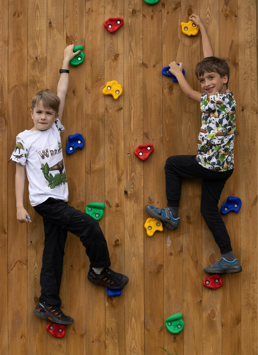 2-PACK - KINDER T-SHIRT - BUNT KLECKSE - Nähset (152/158)