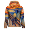 CLASSIC DAMEN HOODIE (POLA) - DER SCHREI (Edvard Munch) - Nähset XL