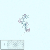GLITTER PUSTEBLUMEN (LIBELLEN UND PUSTEBLUMEN) - panoramisches Paneel 60 cm