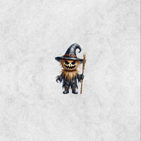 SCARECROW CUTE HALLOWEEN WZ. 1 - PANEL (60cm x 50cm) Panama 220g