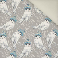 50CM IOWLS IN HATS (ENCHANTED WINTER)- Upholstery velour