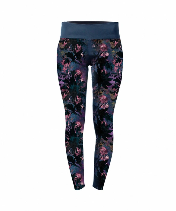 FLORAL Vz. 7 - teplákovina s elastanem ITY