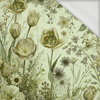 PASTEL FLOWERS WZ. 30 / lime cream - teplakovina