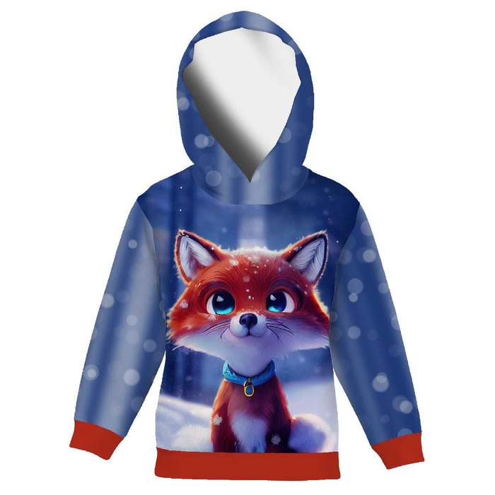 KINDER HOODIE (ALEX) - ANIMIERTER FUCHS - Nähset (134/140)