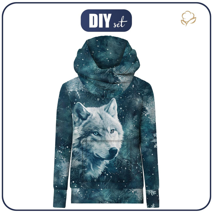 UNISEX HOODIE (HYDRA) - WINTER WOLF M. 1 - Nähset (158/164)