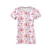 DAMEN T-SHIRT - BLUMEN Ms. 4 (rosa) - Single Jersey XL
