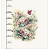 PASTEL BLOOM WZ. 1 - panel (75cm x 80cm) SINGLE JERSEY