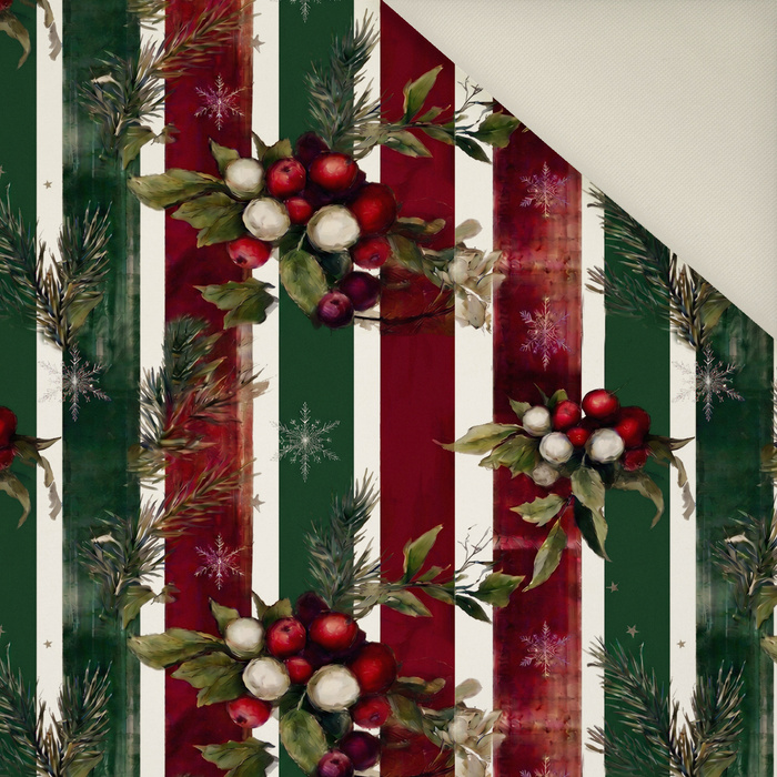CHRISTMAS STRIPES WZ.3 - Welur tapicerski