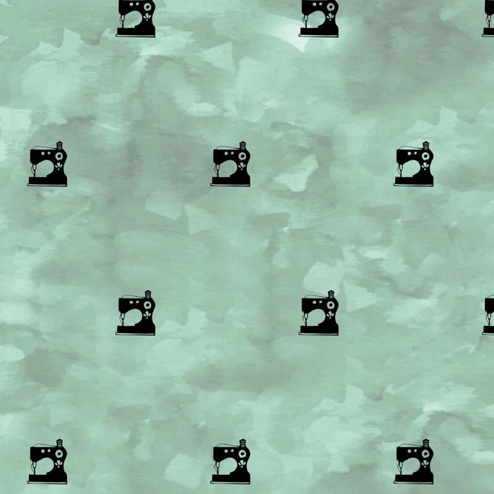 SEWING MACHINES (minimal) / CAMOUFLAGE pat. 2 (modern mint)