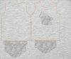 KID’S T-SHIRT (92/98) - GEOMETRIC WOLF (ADVENTURE)/ melange light grey- single jersey 