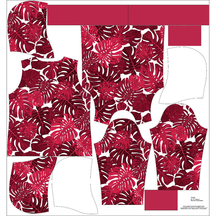 CLASSIC DAMEN HOODIE (POLA) - PASTEL FLOWERS m. 2 - Nähset L