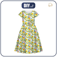 KID'S DRESS "MIA" - LADYBIRDS IN THE MEADOW (IN THE MEADOW) - sewing set