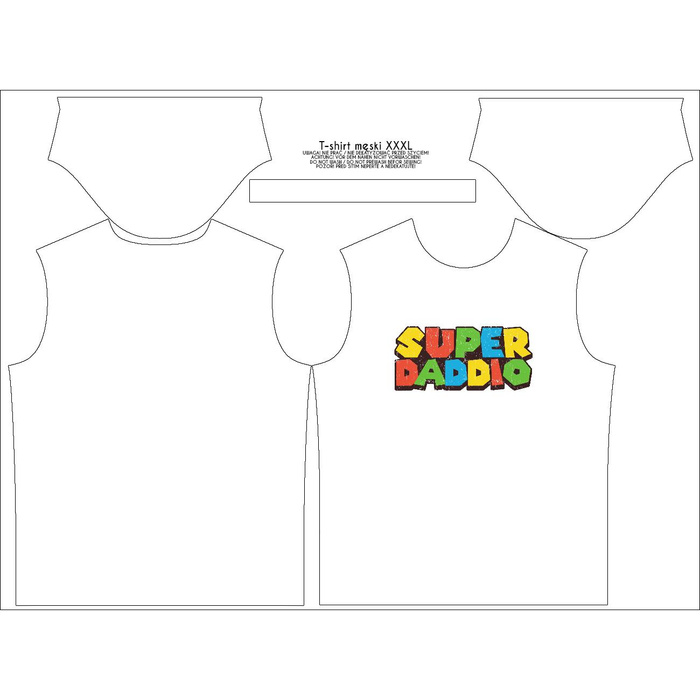 HERREN T-SHIRT - SUPER DADDIO - Single Jersey 