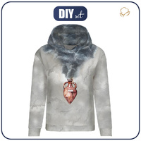 CLASSIC WOMEN’S HOODIE (POLA) - BOTTLE pat. 1 (MAGIC) - looped knit fabric