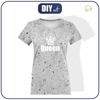DÁMSKÉ TRIČKO - QUEEN / beton   - single jersey XL