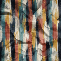 RETRO GEOMETRIC WZ. 5 - Cotton muslin