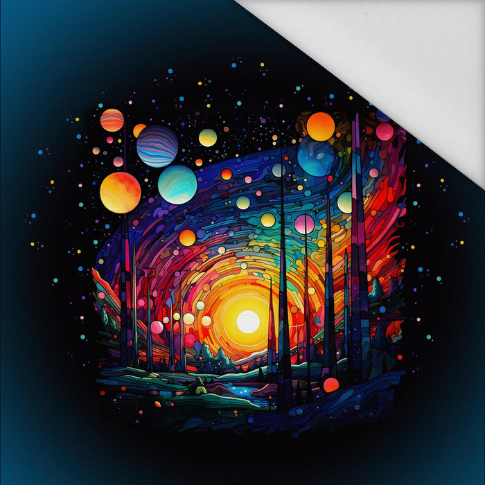 NEON GALAXY WZ.9 - panel (60cm x 50cm) Wasserabweisende Webware