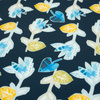GEOMETRISCHE BLUMEN / navy- Softshell