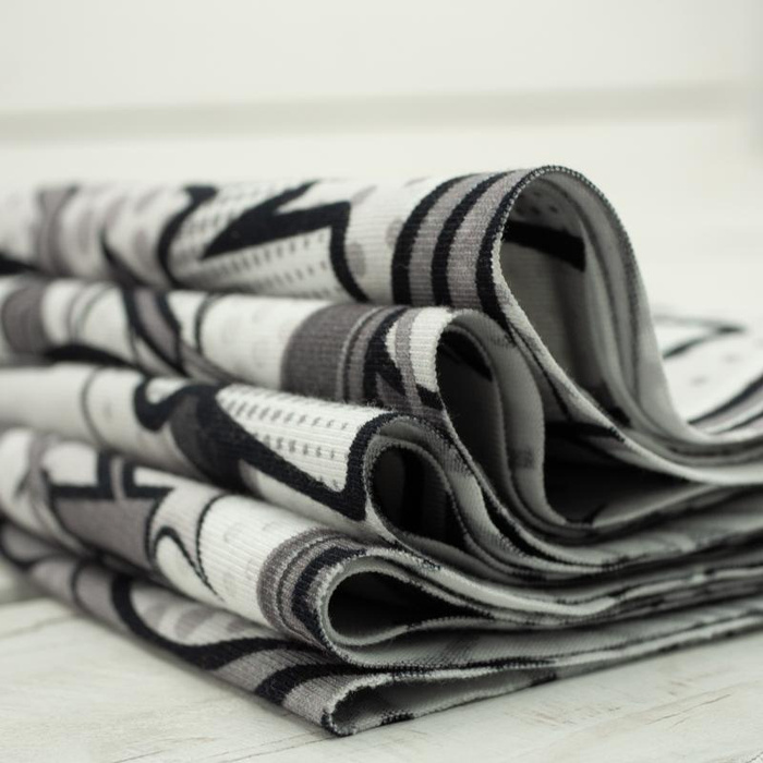 COMICS (black-white) - single jersey with elastane TE210