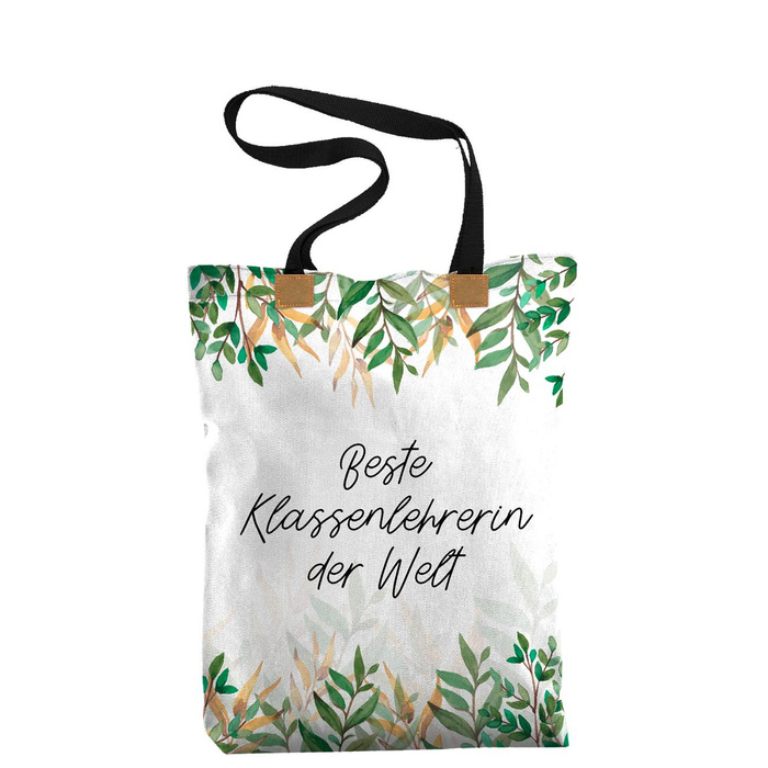 SHOPPER TASCHE - Beste Klassenlehrerin der Welt - Wasserabweisende Webware - Nähset