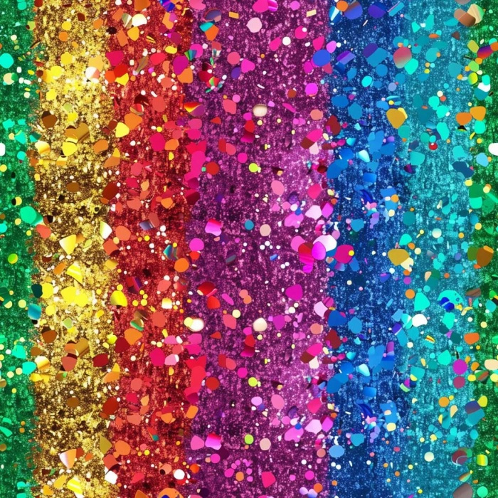 HOLOGRAPHIC RAINBOW wz. 1 - Satyna