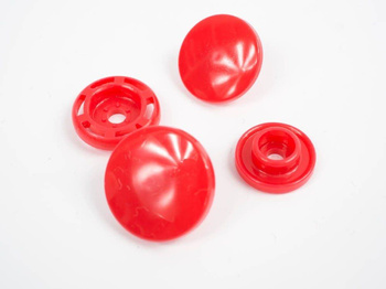 Patentky  KAM T8, plastové západky  14mm - tmavočervené  10 sad