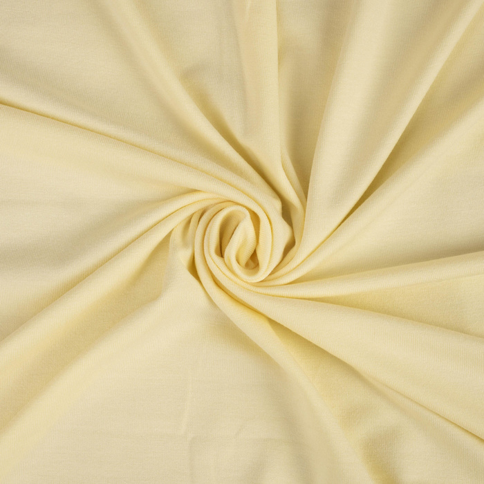 Dzianina wiskozowa single jersey 210g - BUTTER YELLOW (WD-120)