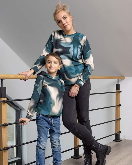 BASIC DAMEN SWEATSHIRT (HANA) - ABSTRAKTION Ms. 4 - Sommersweat - XXXXL