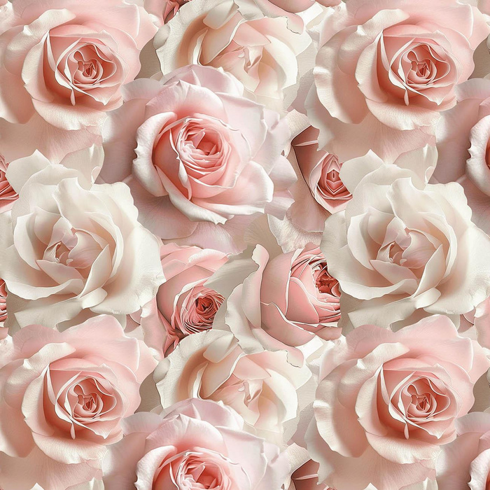 PASTEL FLOWERS WZ.7 - Cotton woven fabric